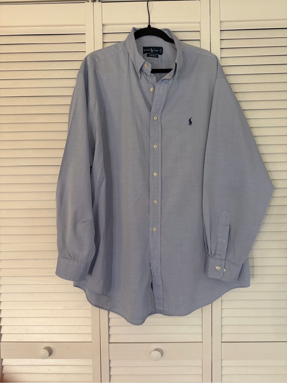 Men’s Ralph Lauren Light Blue Button-Down Oxford Shirt - Yarmouth